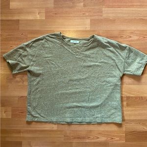 Madewell cropped sweatshirt tee